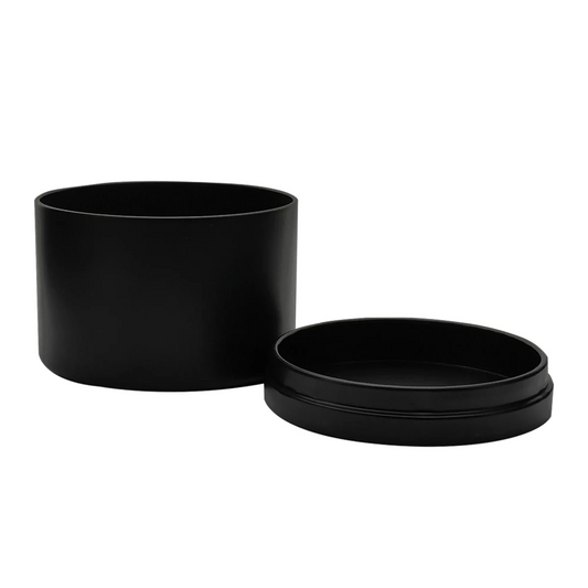 260ml - Tokio Lata de Aluminio Recto para velas - Negro Mate - Candle Craft
