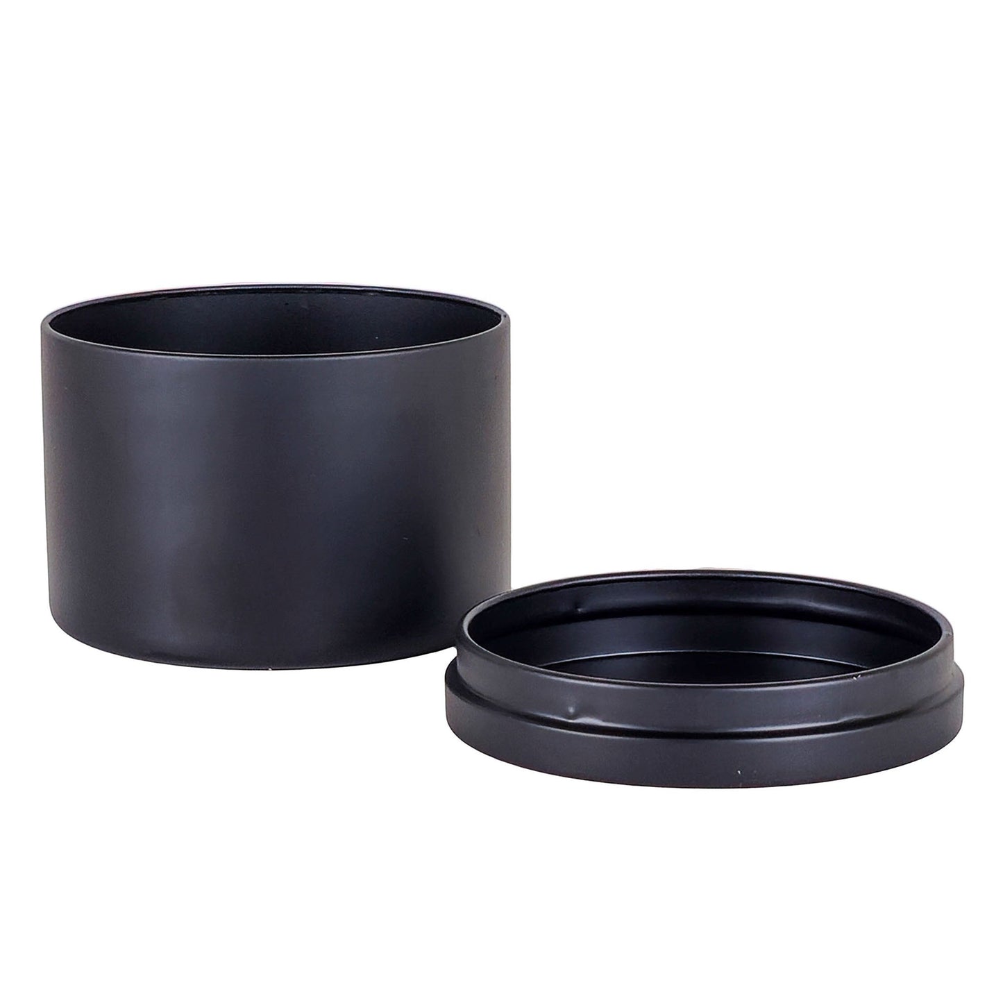 260ml - Tokio Lata de Aluminio Recto para velas - Negro Mate - Candle Craft