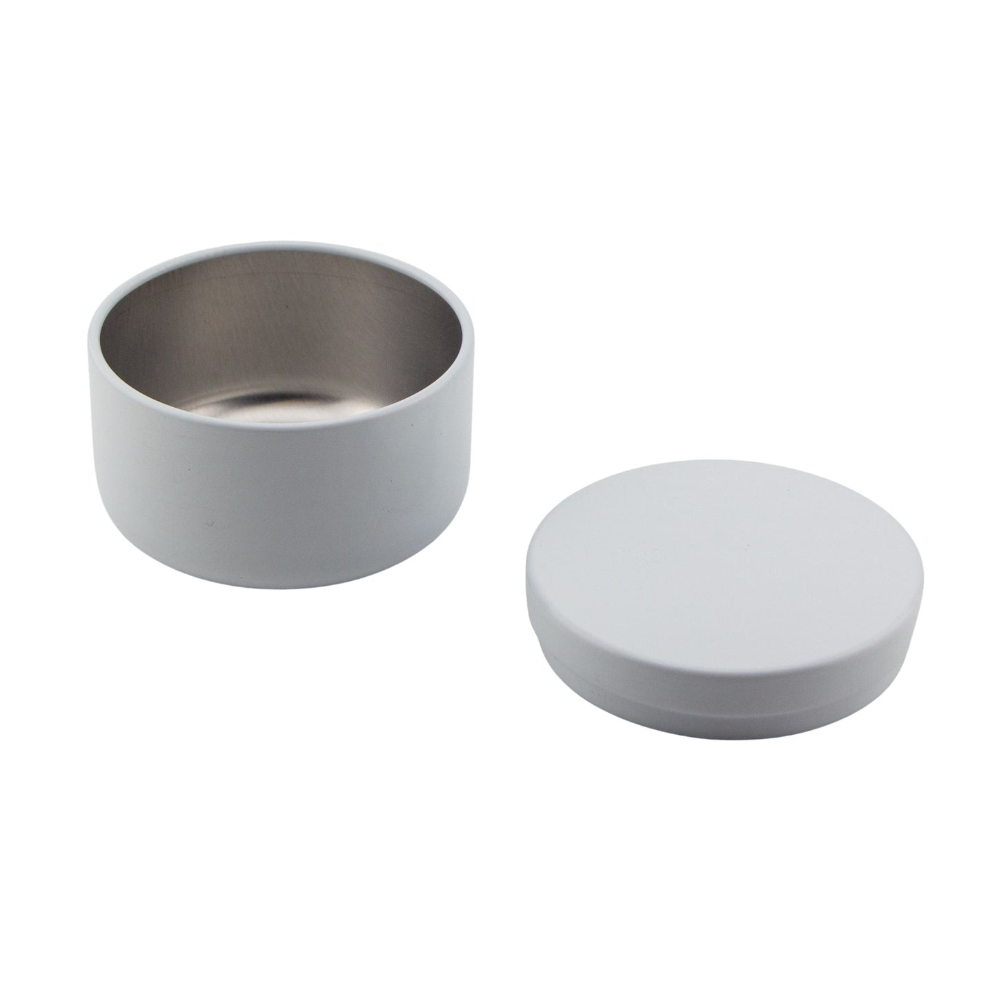 65ml - Tokio Lata de Aluminio Redondo para Velas - Blanco Brillante