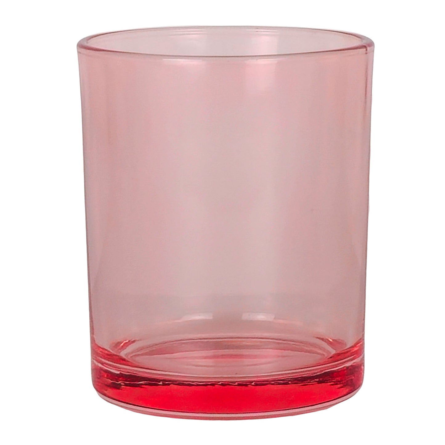 210ml - Mónaco Vaso de vidrio para velas - Rosa Transparente