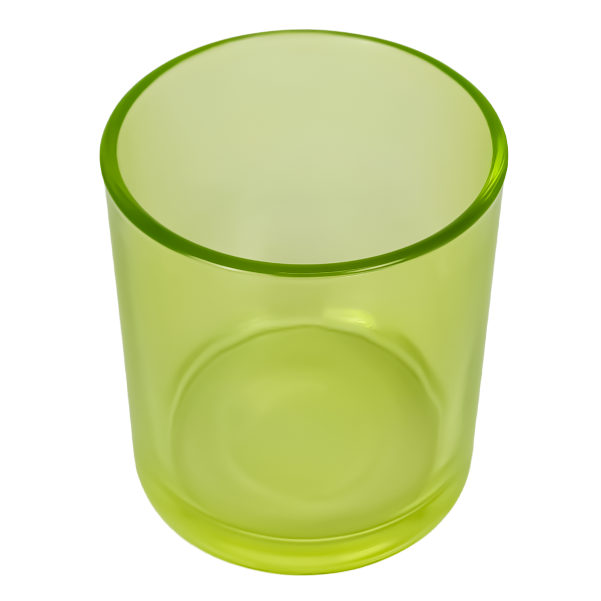 300ml - Mónaco Vaso de Vidrio para Velas - Verde Amarillo Transparente