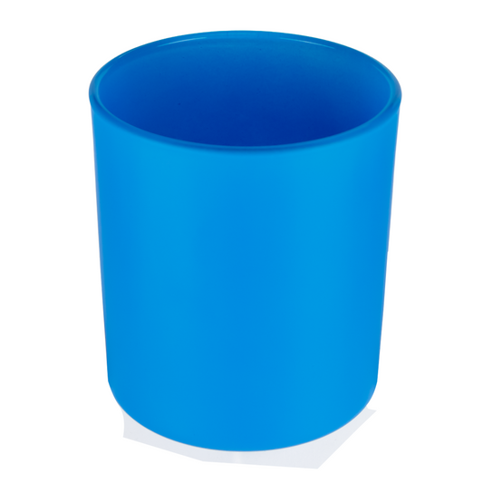 300ml - Mónaco Vaso de vidrio para velas - Azul Mate