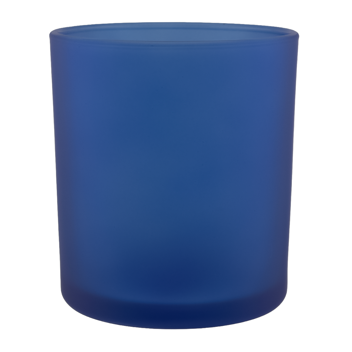 300ml - Mónaco Vaso de vidrio para velas - Azul Satinado