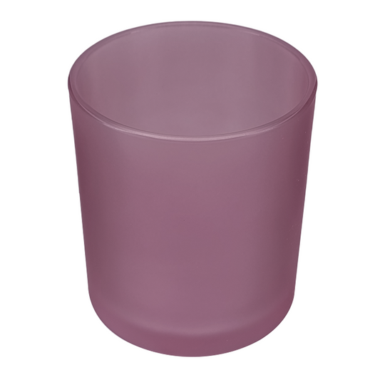 210ml - Mónaco Vaso de vidrio para velas - Morado Satinado