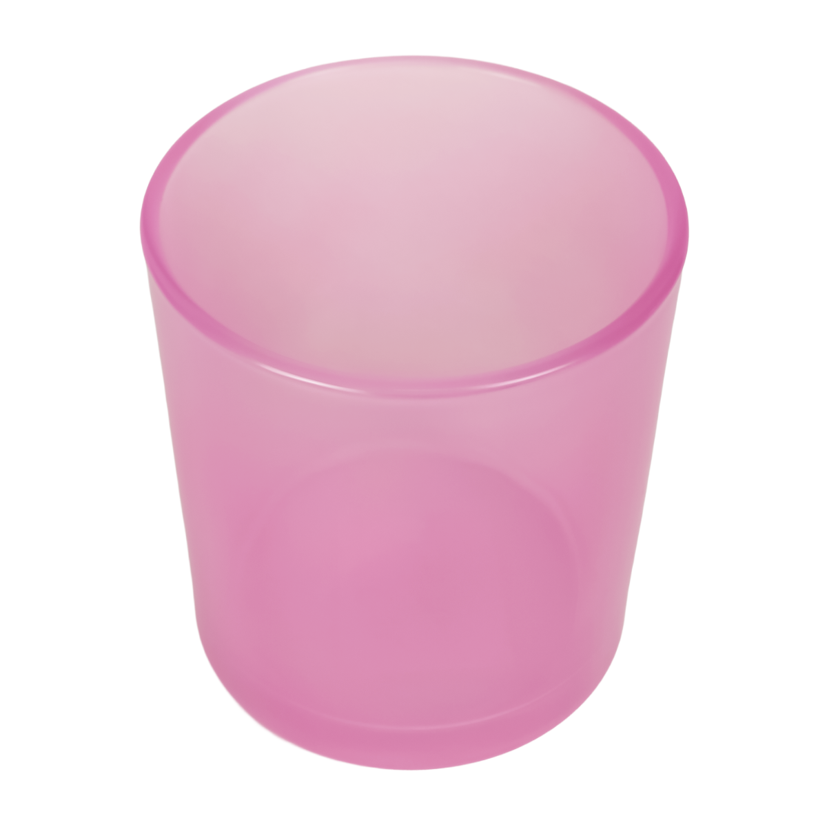 300ml - Mónaco Vaso de vidrio para velas - Rosa / Pink Transparente