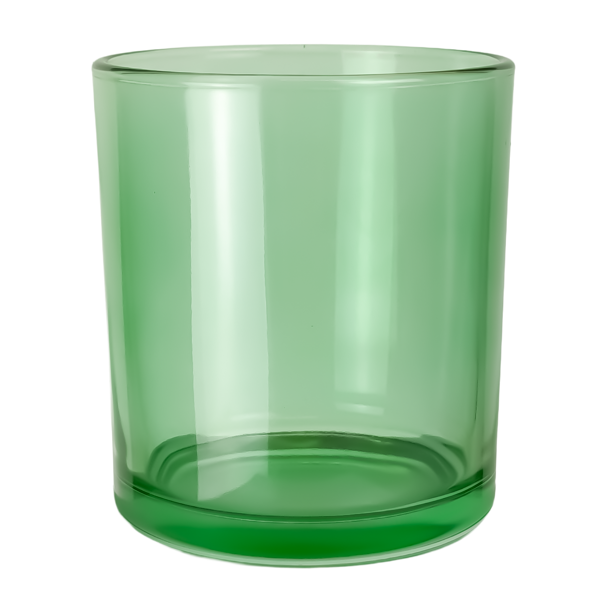 300ml - Mónaco Vaso de vidrio para velas - Verde Transparente