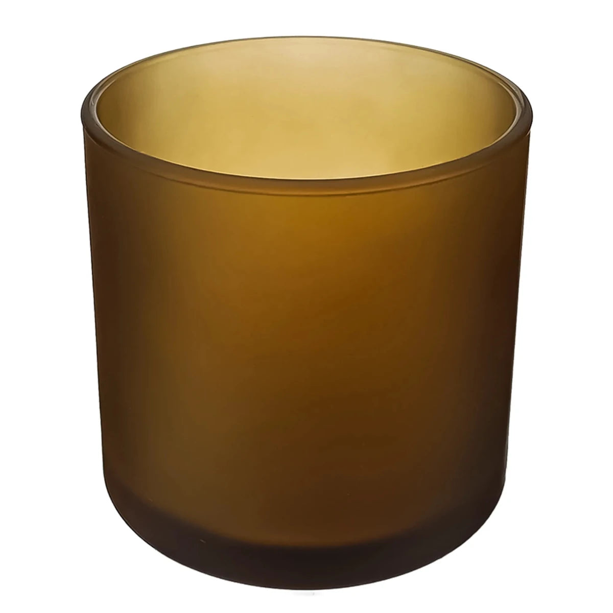 300ml - Mónaco Vaso de vidrio para velas - Ámbar Satinado - Candle Craft