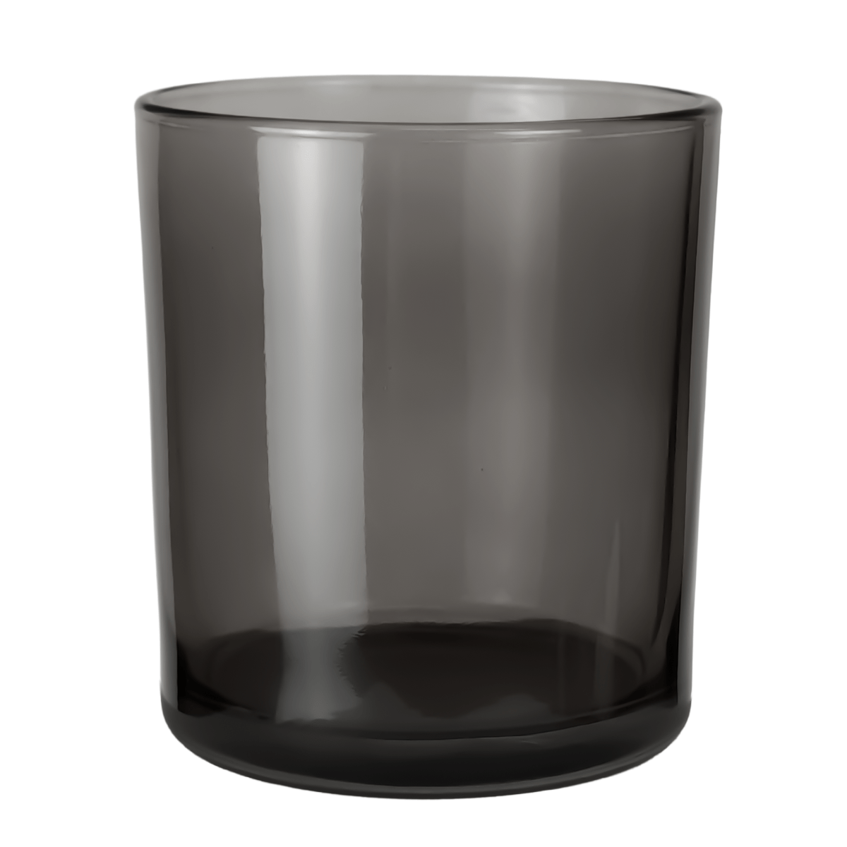 300ml - Mónaco Vaso de vidrio para velas - Gris Transparente - Candle Craft