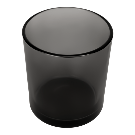 300ml - Mónaco Vaso de vidrio para velas - Gris Transparente - Candle Craft