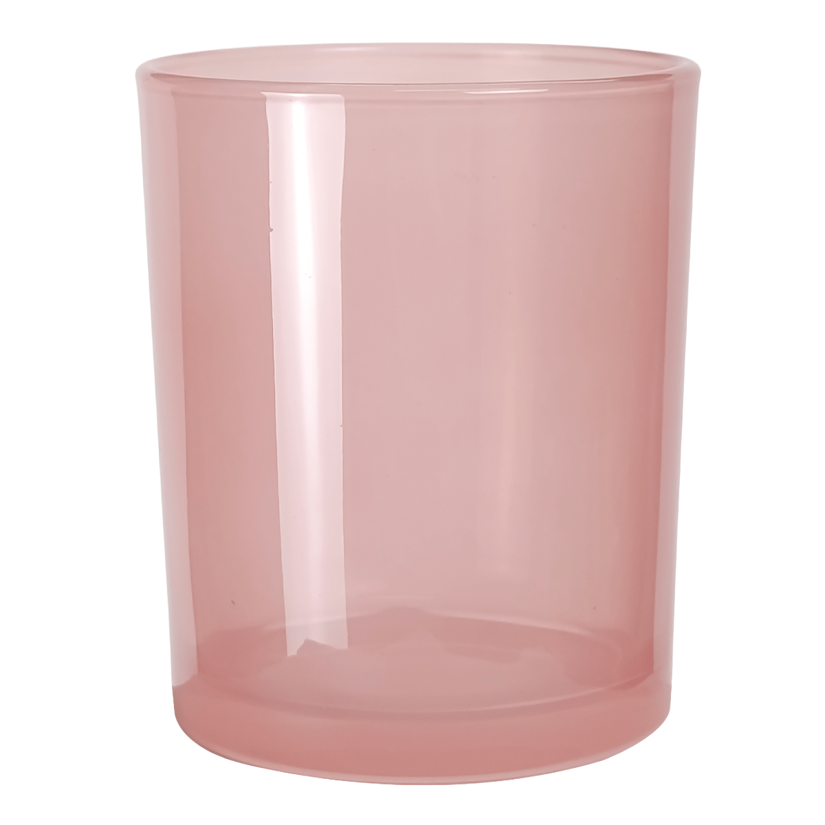 300ml - Mónaco Vaso de vidrio para velas - Rosa Transparente - Candle Craft