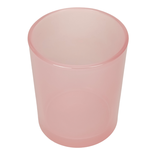 300ml - Mónaco Vaso de vidrio para velas - Rosa Transparente - Candle Craft