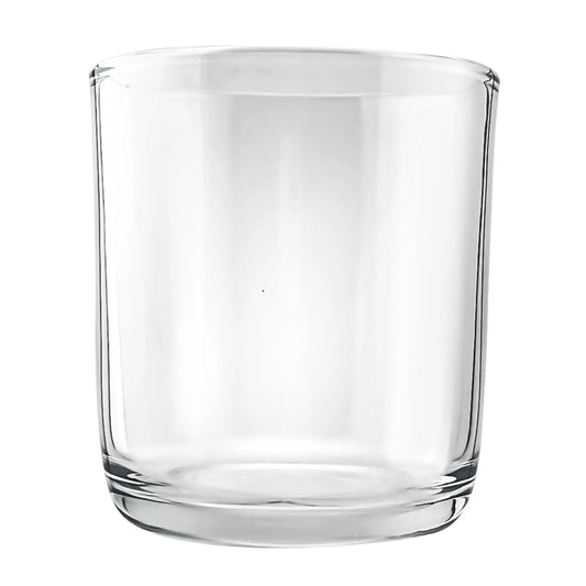 300ml - Valencia Vaso de Vidrio para Velas con Base Redondo - Frasco Cristal Transparente - Candle Craft