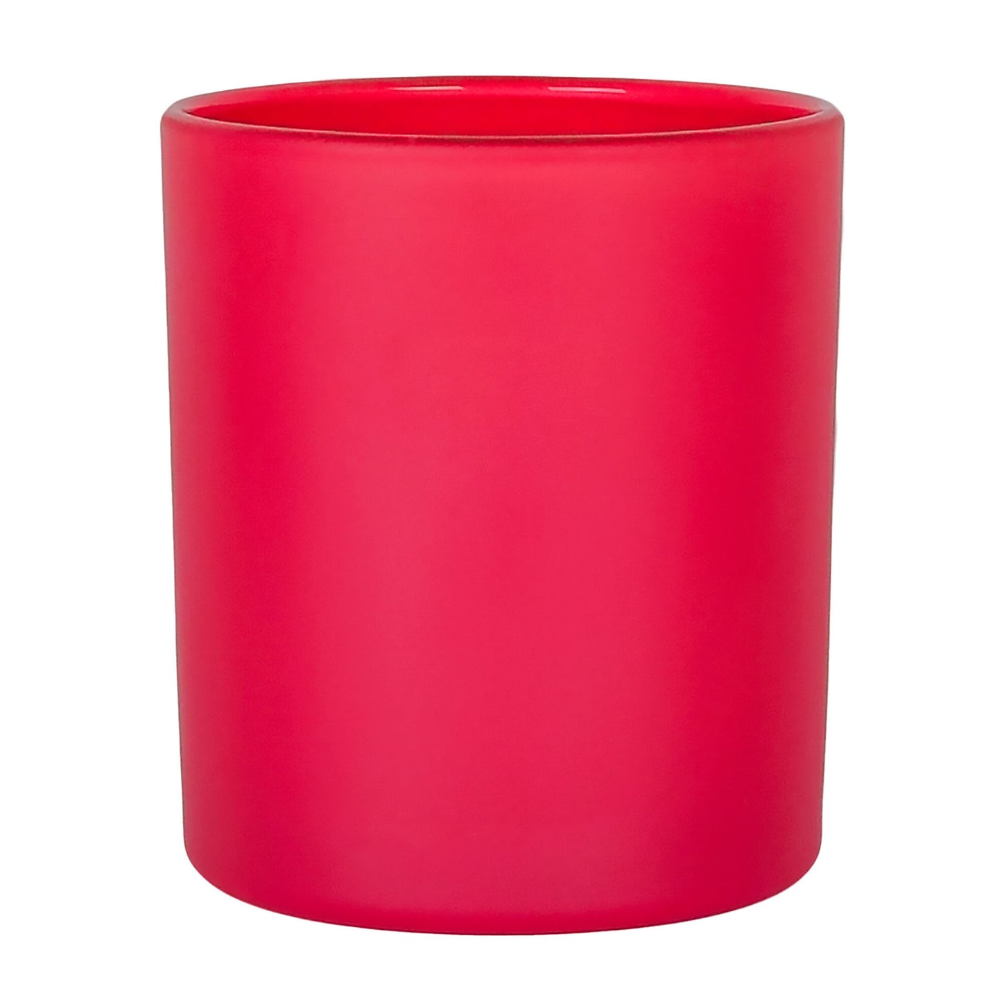 300ml - Mónaco Vaso de vidrio para velas - Rojo Ciruela Mate