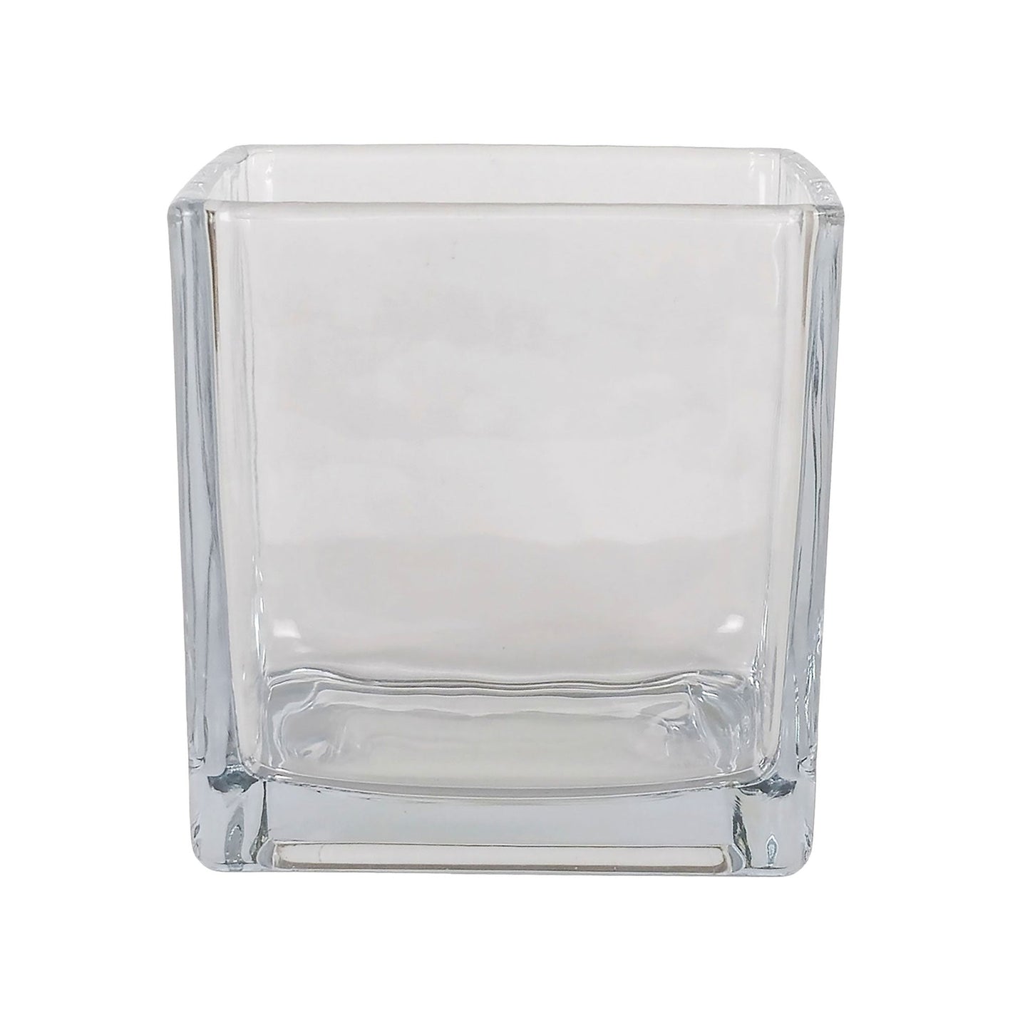 330ml - Glasgow Vaso cuadrado de vidrio para velas cubo - Transparente - Candle Craft