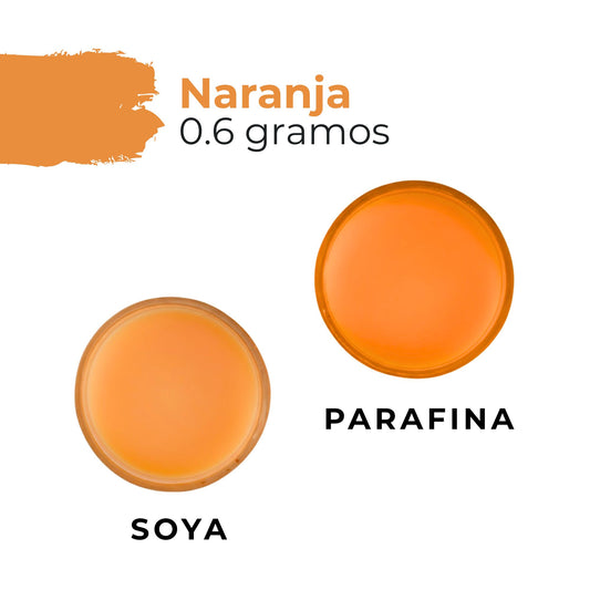 Colorante Sólido para Velas - Tinte en Escamas de Alta Concentración – Color: Naranja