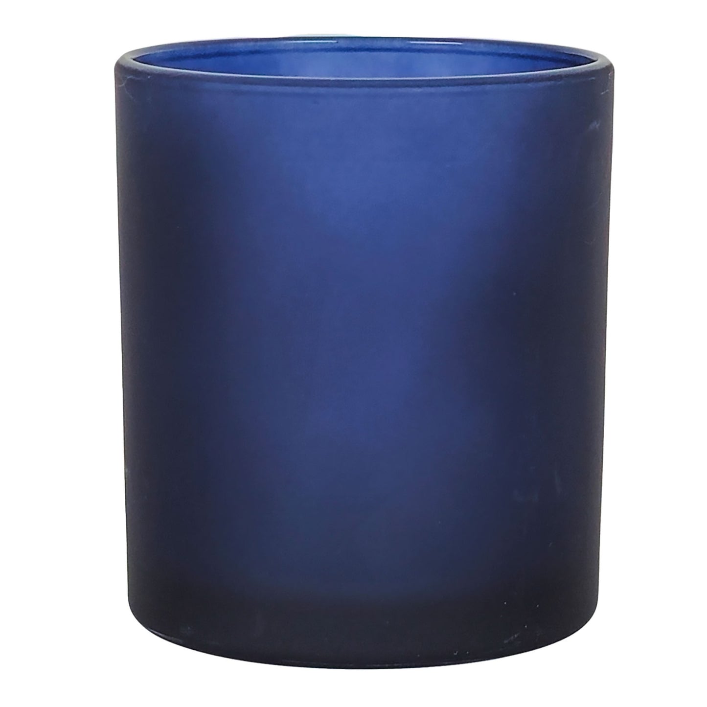 300ml - Mónaco Vaso de vidrio para velas - Azul Nocturno Mate