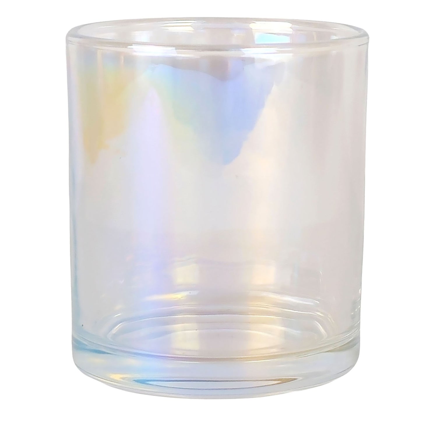 300ml - Mónaco Vaso de vidrio para velas - Transparente Tornasol