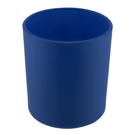 450ml - Mónaco Vaso de vidrio para velas - Azul Cobalto / Azul Rey Mate - Candle Craft