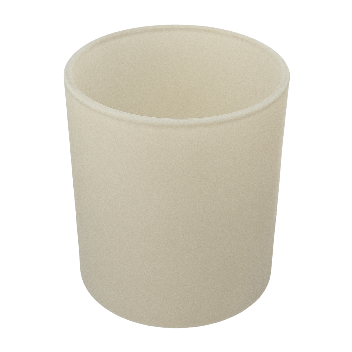 450ml - Mónaco Vaso de vidrio para velas - Gris / Beige Mate - Candle Craft