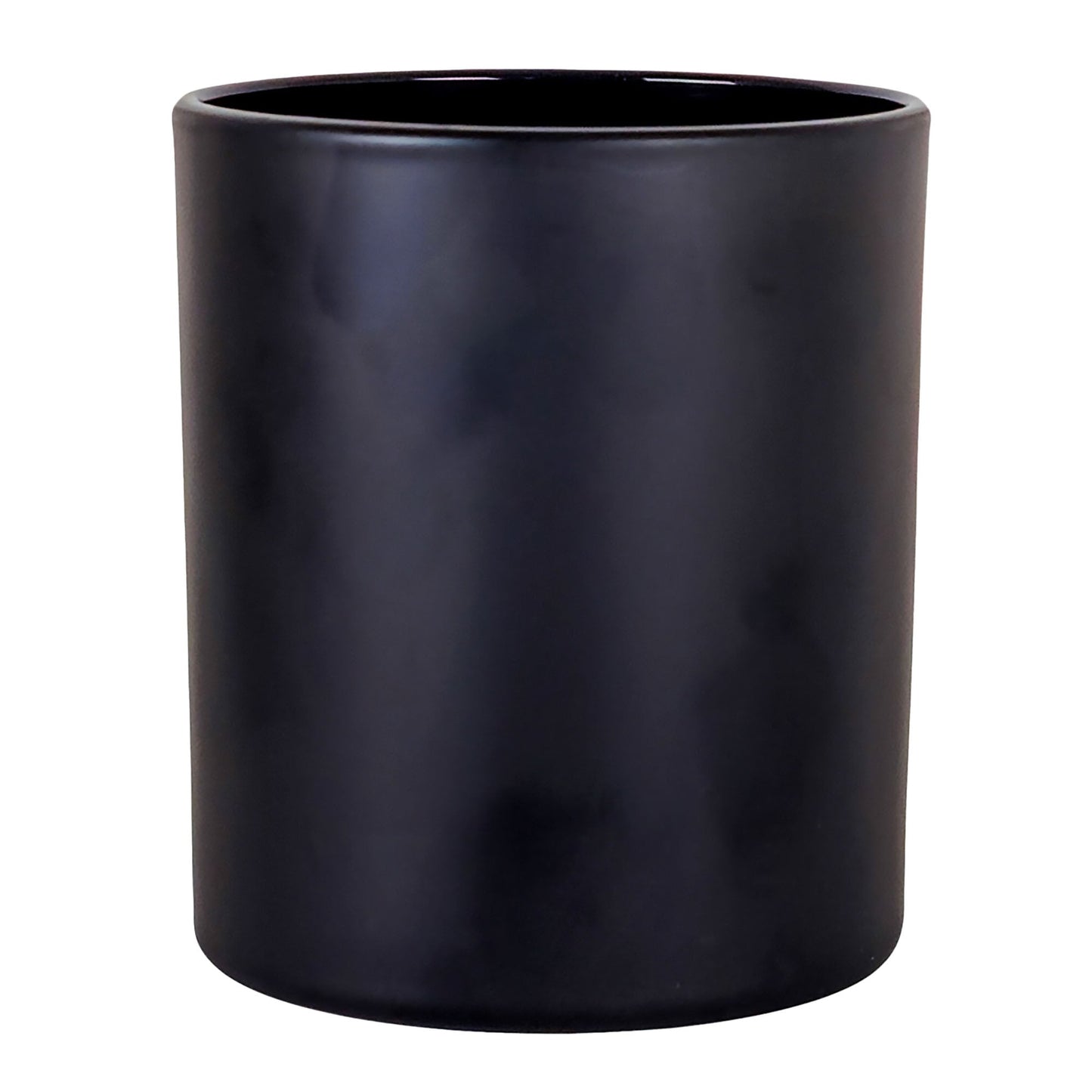 450ml - Mónaco Vaso de vidrio para velas - Negro Mate - Candle Craft