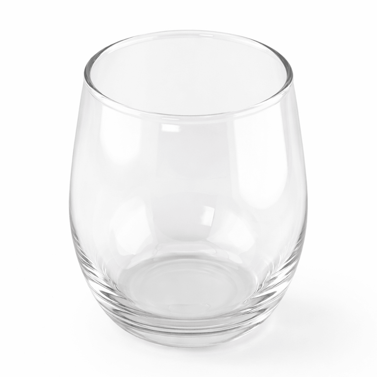460ml - Mónaco Vaso de vidrio Redondo para velas - Transparente - Candle Craft