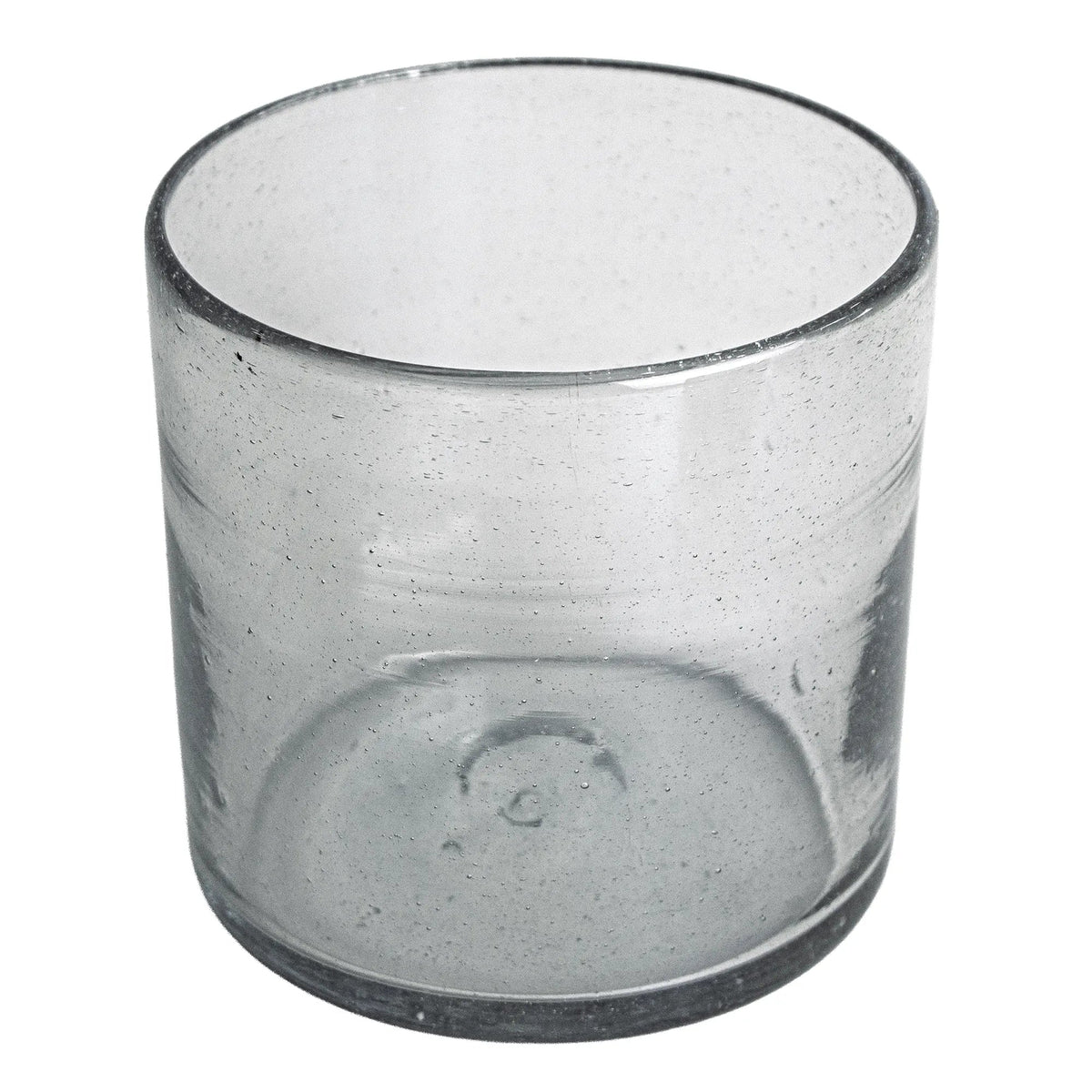 500ml - Florencia Vaso de vidrio soplado artesanal - Transparente - Hecho a mano - Candle Craft
