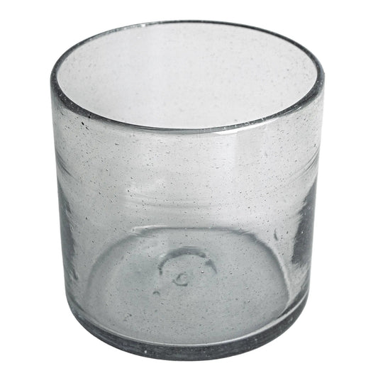 500ml - Florencia Vaso de vidrio soplado artesanal - Transparente - Hecho a mano - Candle Craft