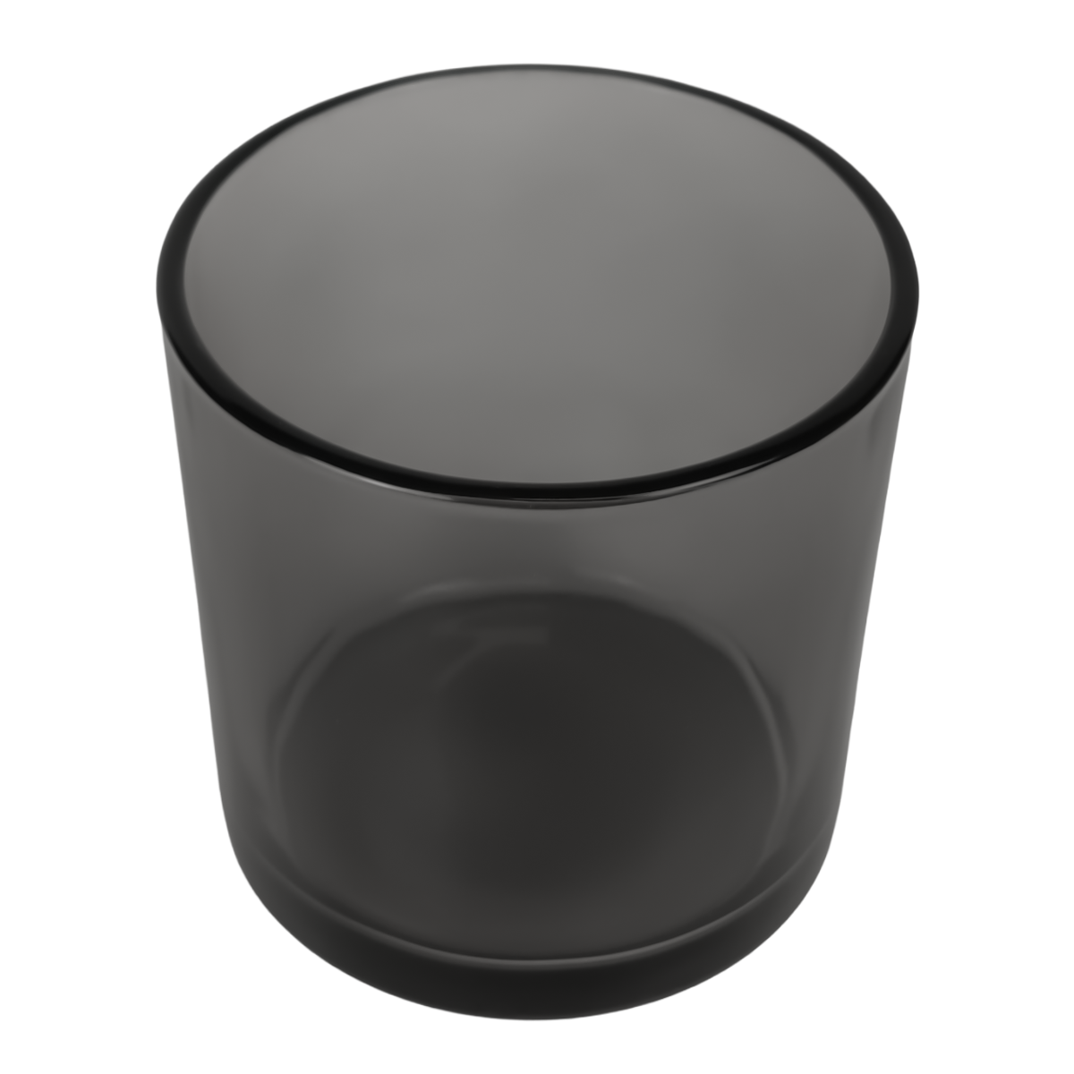 560ml - Mónaco Vaso de vidrio para velas - Gris Transparente
