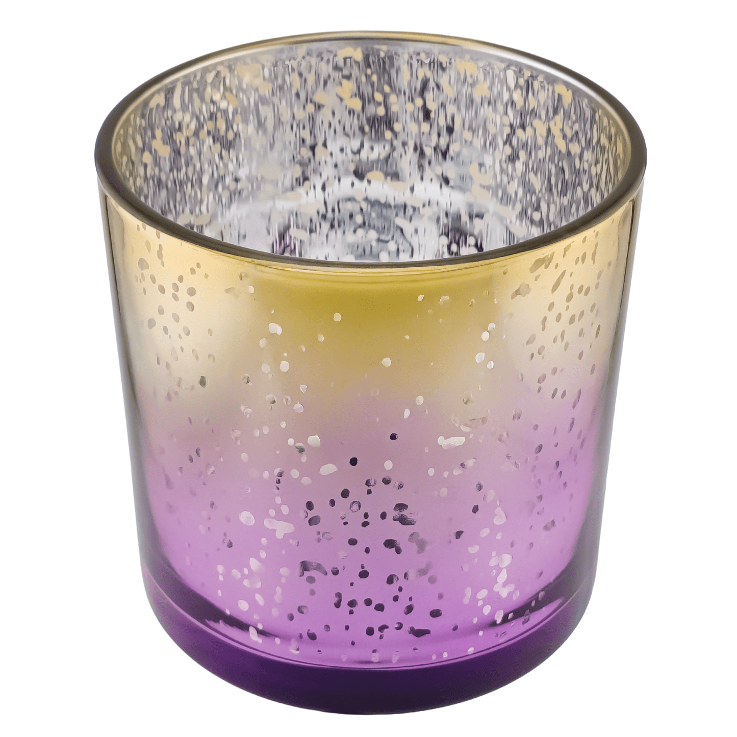560ml - Mónaco Vaso de vidrio para velas - Dorado / Morado - Candle Craft