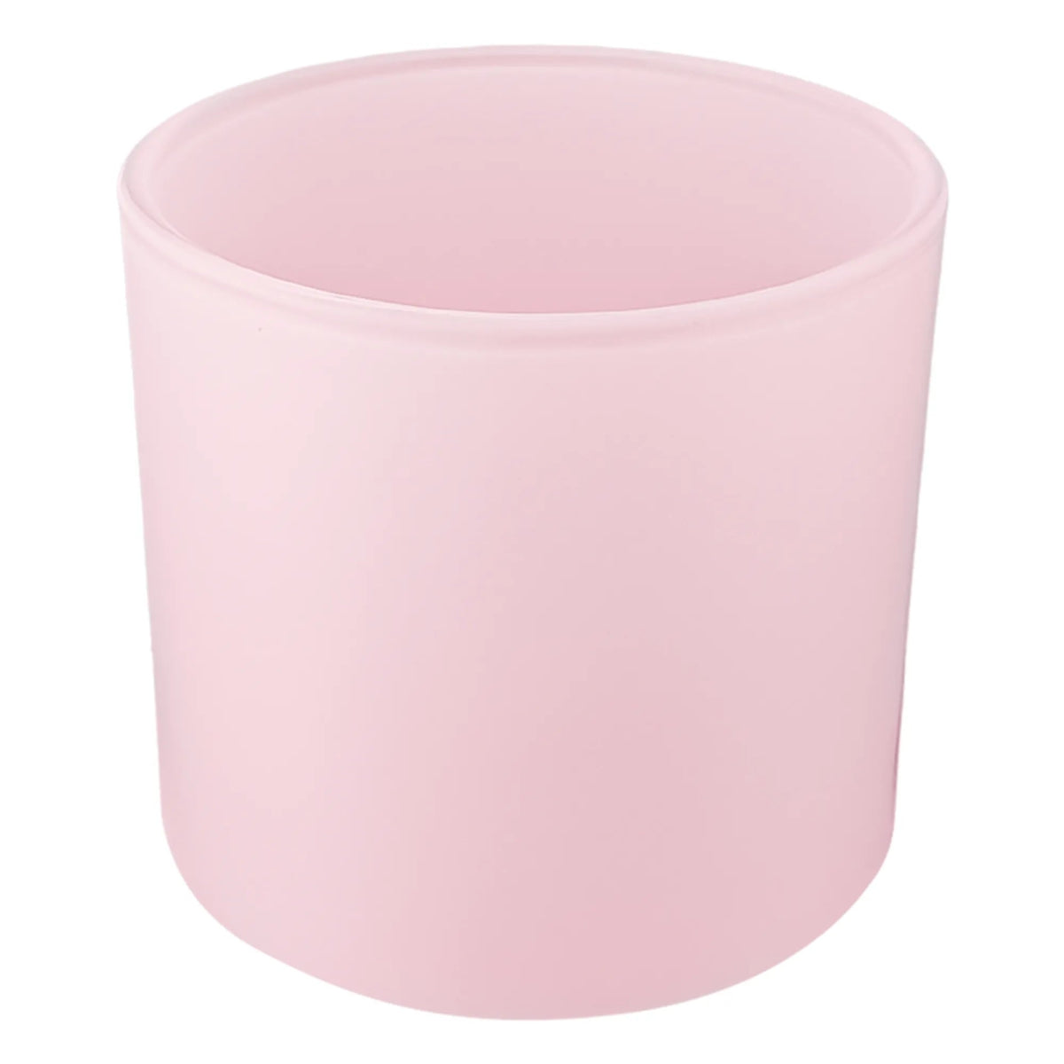 560ml - Mónaco Vaso de vidrio para velas - Frasco Rosa Pastel - Mate - Candle Craft