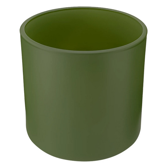 560ml - Mónaco Vaso de vidrio para velas - Frasco Verde Salvia - Mate - Candle Craft