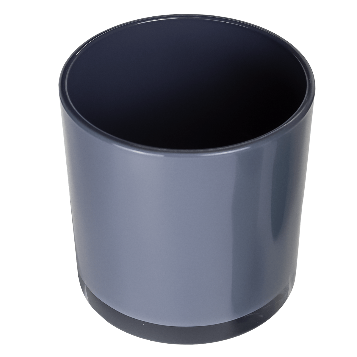 560ml - Mónaco Vaso de vidrio para velas - Gris Brillante - Candle Craft