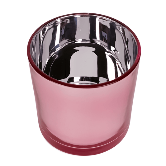560ml - Mónaco Vaso de vidrio para velas - Rosa - Metálico - Candle Craft
