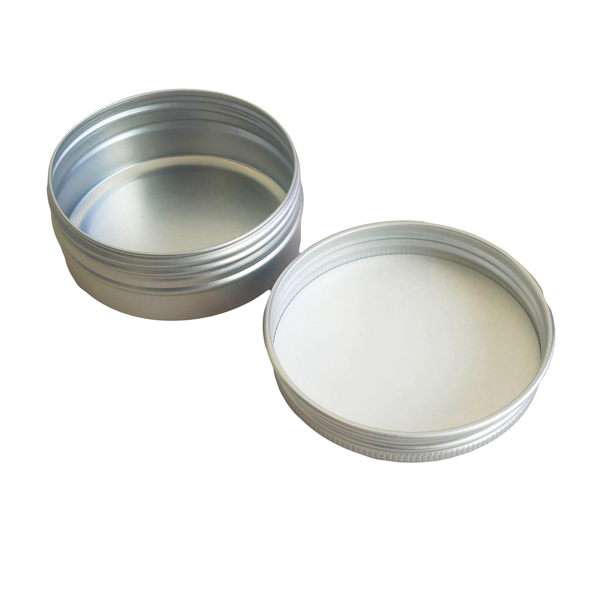 5ml - La Paz Pomadera de Aluminio - Lata de Aluminio - Plata - Candle Craft