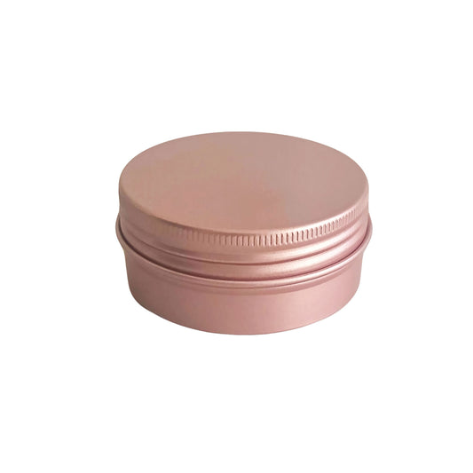 5ml - La Paz Pomadera de Aluminio - Lata de Aluminio - Oro Rosado