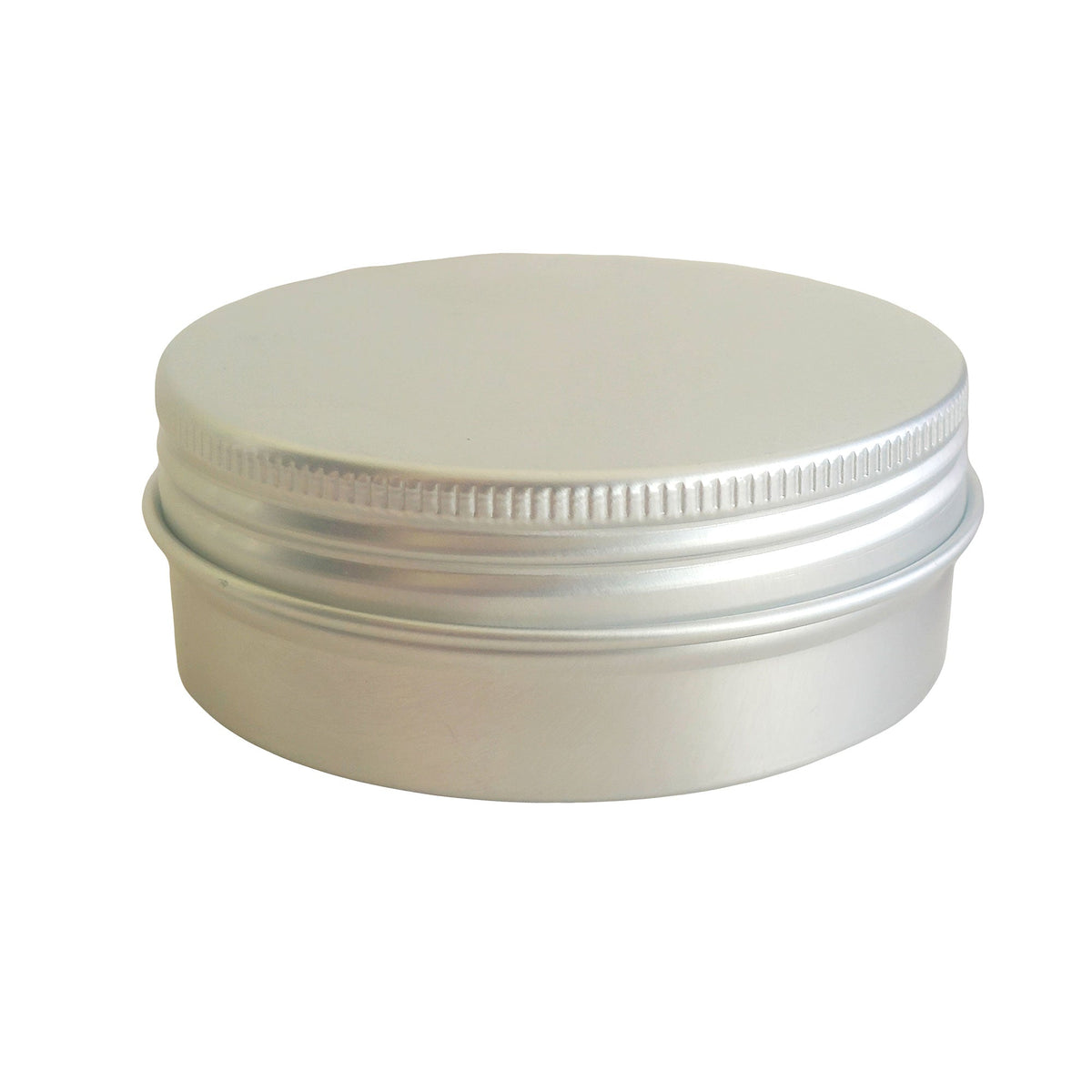 60ml - La Paz Pomadera de Aluminio - Lata de Aluminio - Plata - Candle Craft