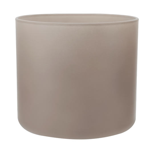 620ml - Mónaco Vaso de vidrio para velas - Inspirado en Bath Body Works® / White Barn® - Gris / Café Mate
