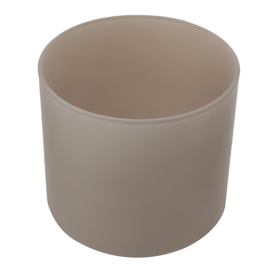 620ml - Mónaco Vaso de vidrio para velas - Inspirado en Bath Body Works® / White Barn® - Gris / Café Mate