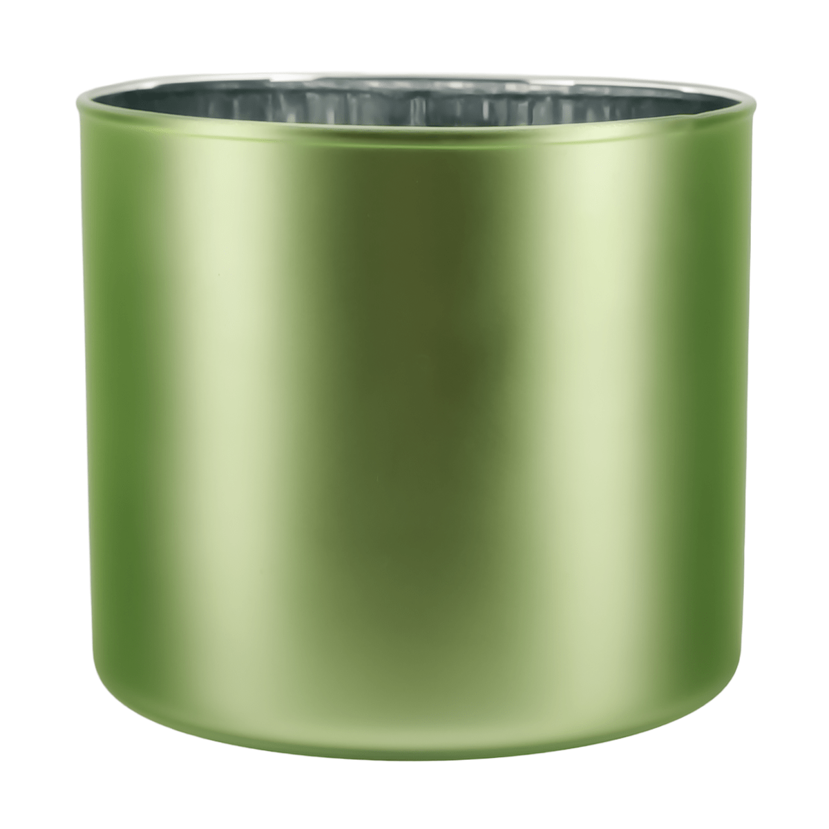620ml - Mónaco Vaso de vidrio para velas - Inspirado en Bath Body Works® / White Barn® - Verde Mate / Metalico - Candle Craft