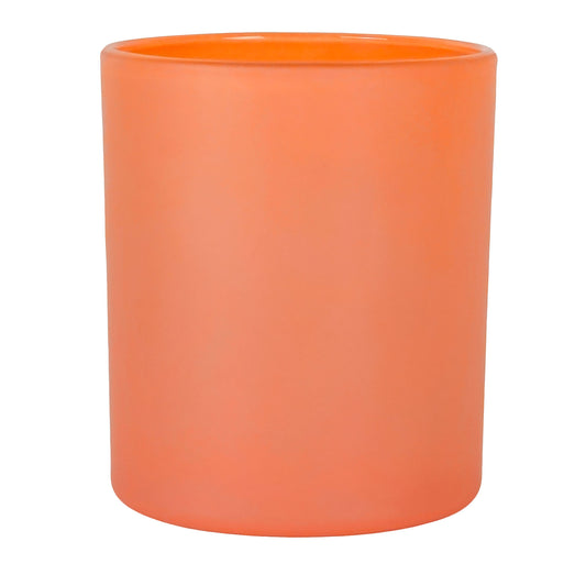 450ml - Mónaco Vaso de vidrio para velas - Terracota Rosa Mate