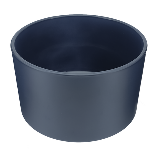 750ml - Mónaco Vaso de vidrio para velas -  Azul Profundo Mate