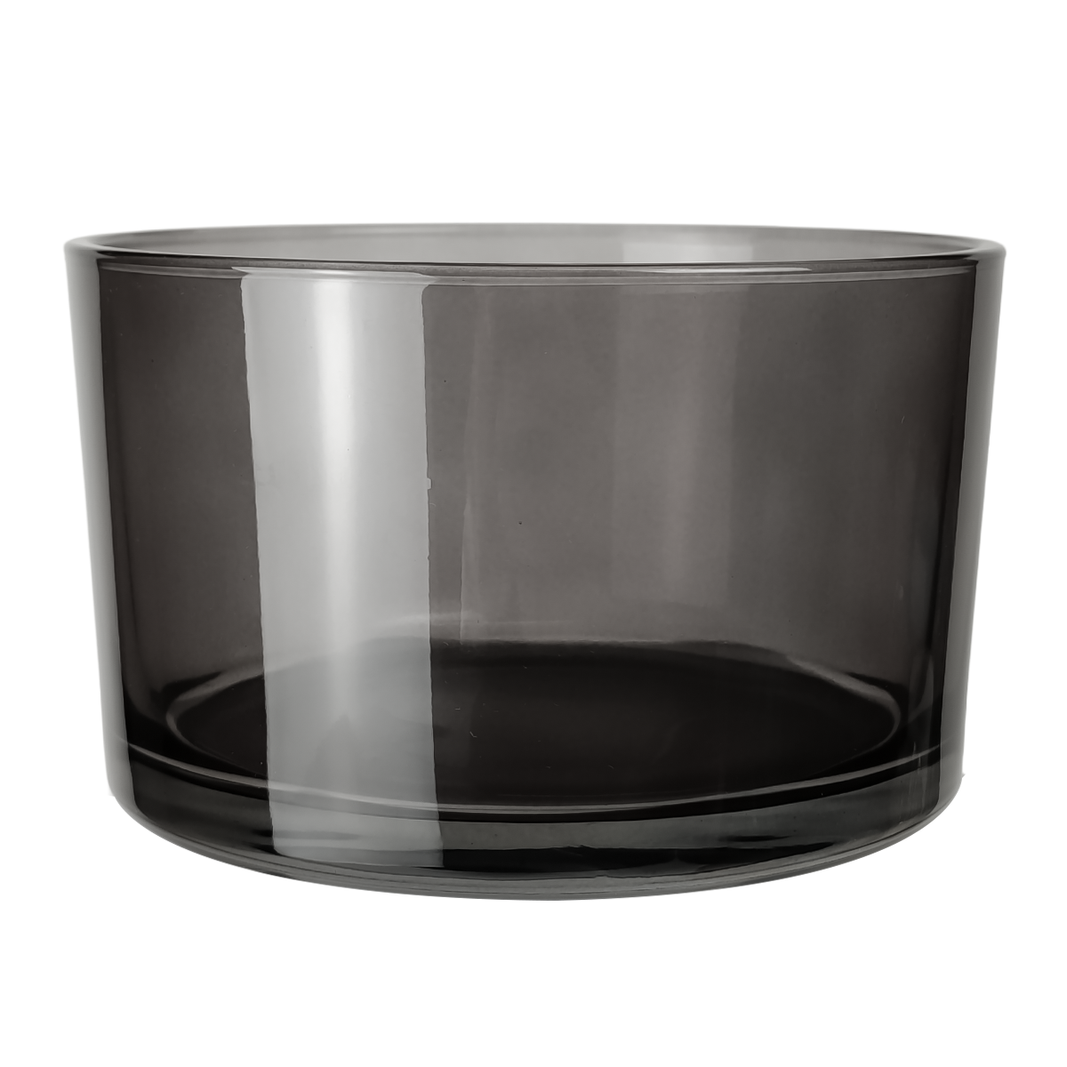 750ml - Mónaco Vaso de vidrio para velas - Gris Transparente