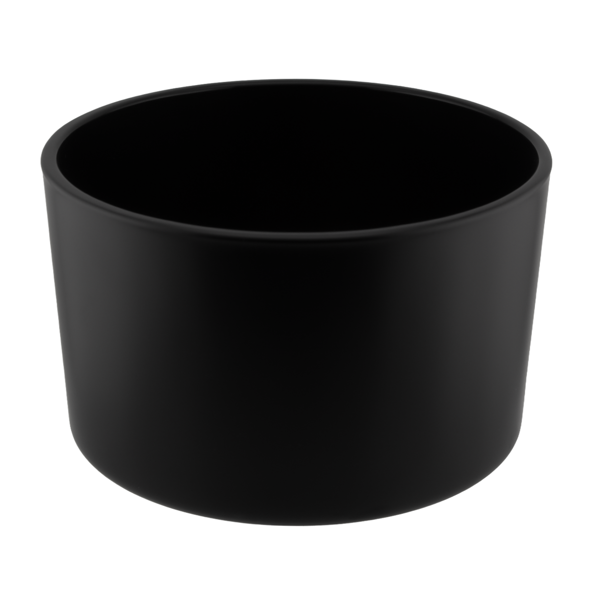 750ml - Mónaco Vaso de vidrio para velas -  Negro Mate