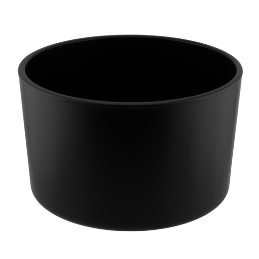 750ml - Mónaco Vaso de vidrio para velas -  Negro Mate