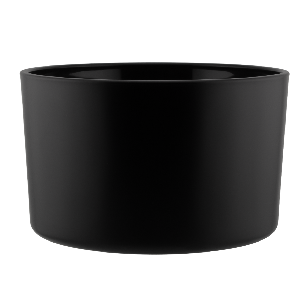 750ml - Mónaco Vaso de vidrio para velas -  Negro Mate
