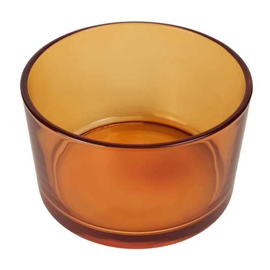 750ml - Mónaco Vaso de vidrio para velas - Ámbar Transparente - Candle Craft