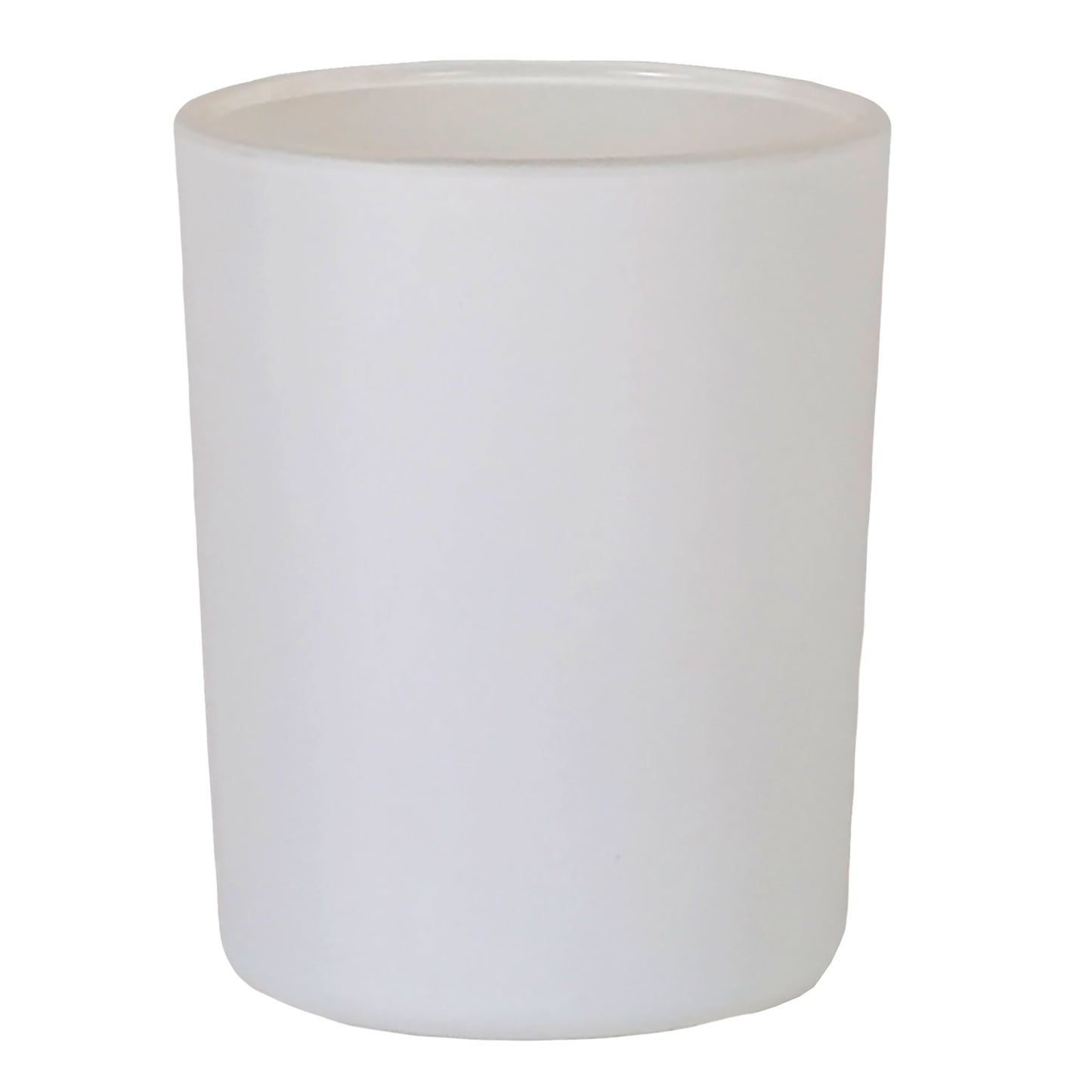 100ml - Mónaco Vaso de vidrio para velas - Blanco Mate