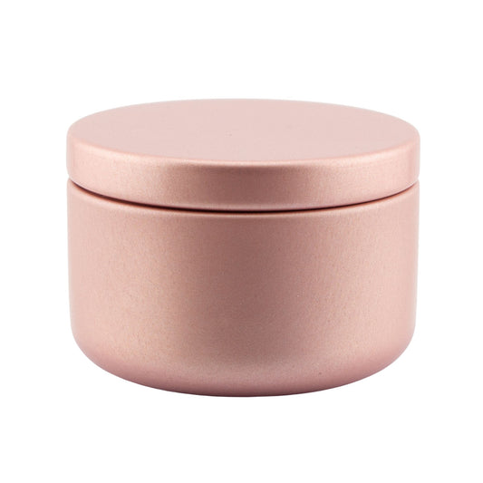 65ml - Tokio Lata de Aluminio Redondo para Velas - Oro Rosado - Rosa Champagne