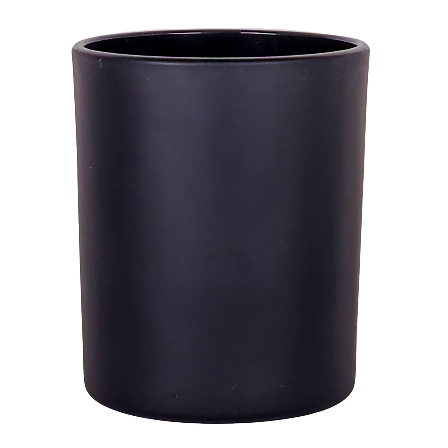 210ml - Mónaco Vaso de vidrio para velas - Negro Mate