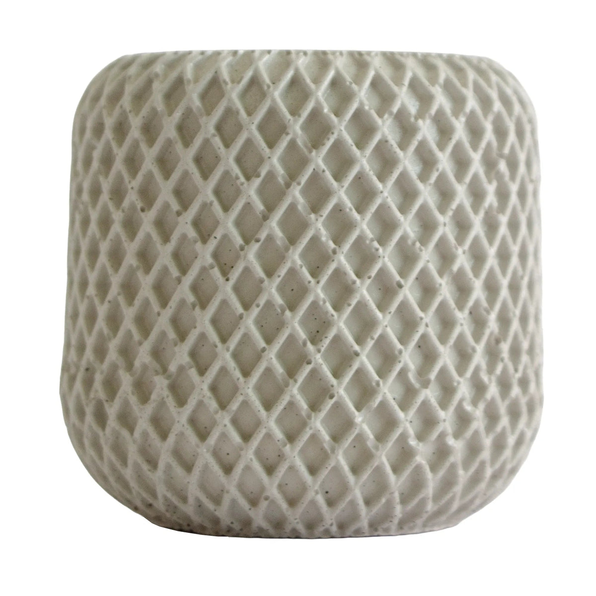 90ml - Carrara Vaso de Concreto para velas - Blanco - Candle Craft